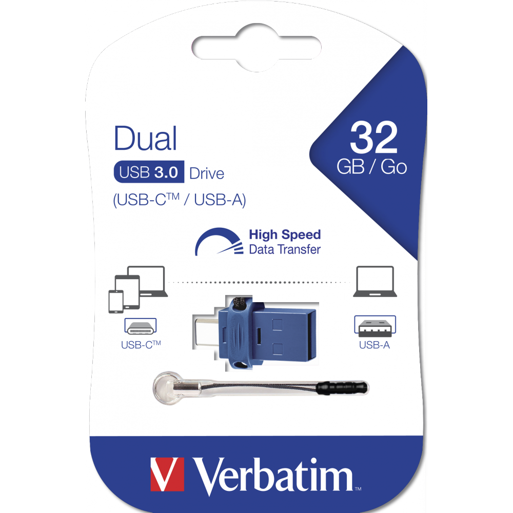 Verbatim  Store ‘n’ Go Dual Drive USB 3.2 Gen 1 / USB-C 32GB